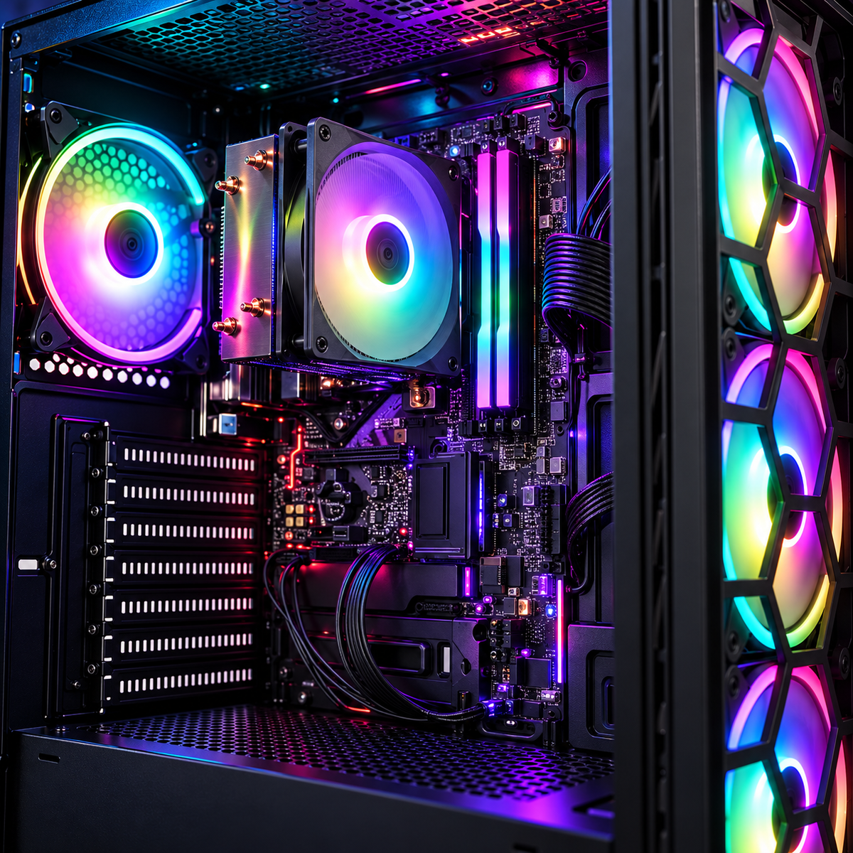 STGAubron Gaming PC Desktop, R5 3400G DDR4,512G SSD