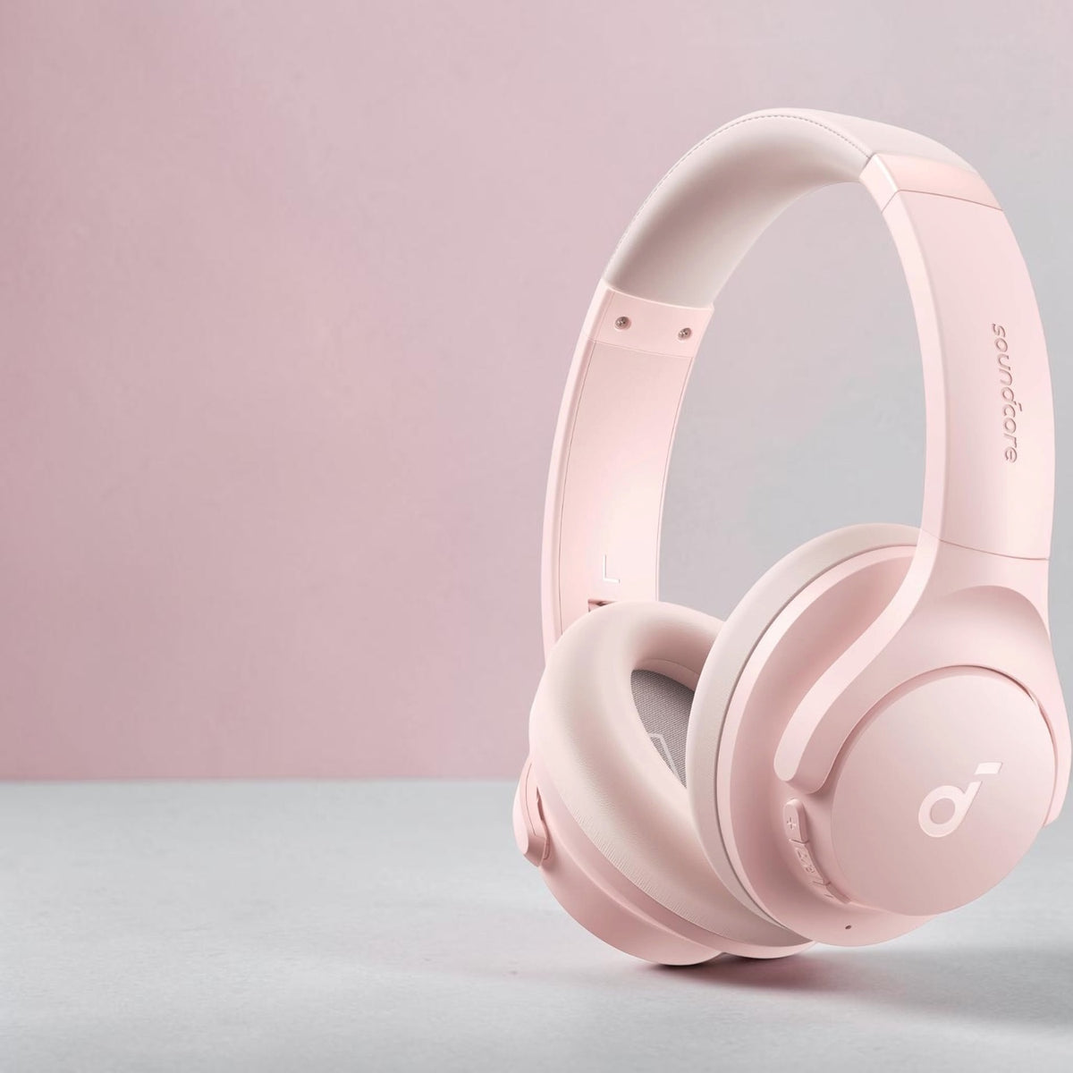 Auriculares con cancelación activa de ruido híbrida rosa