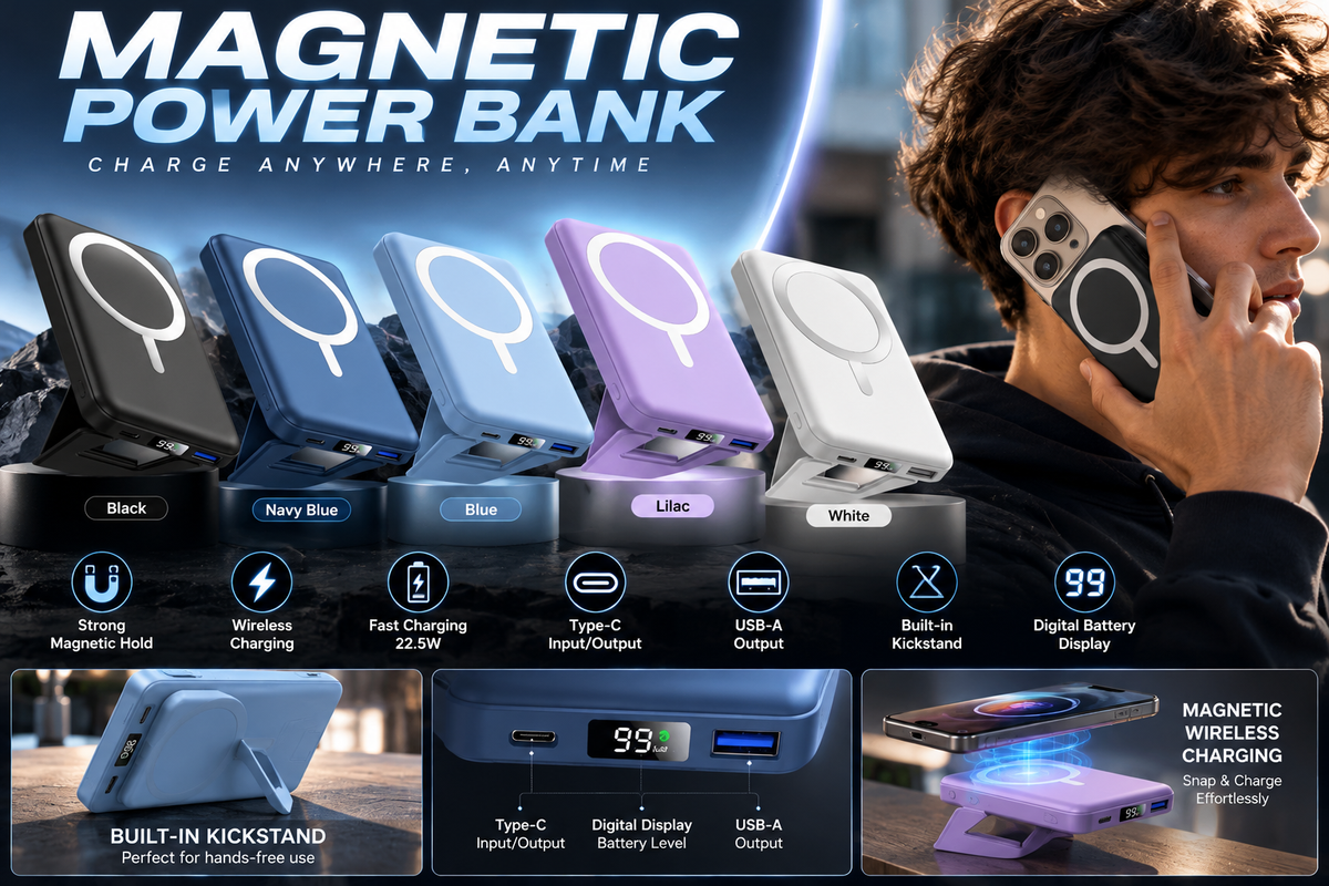 Batería Externa Magnética Inalámbrica
