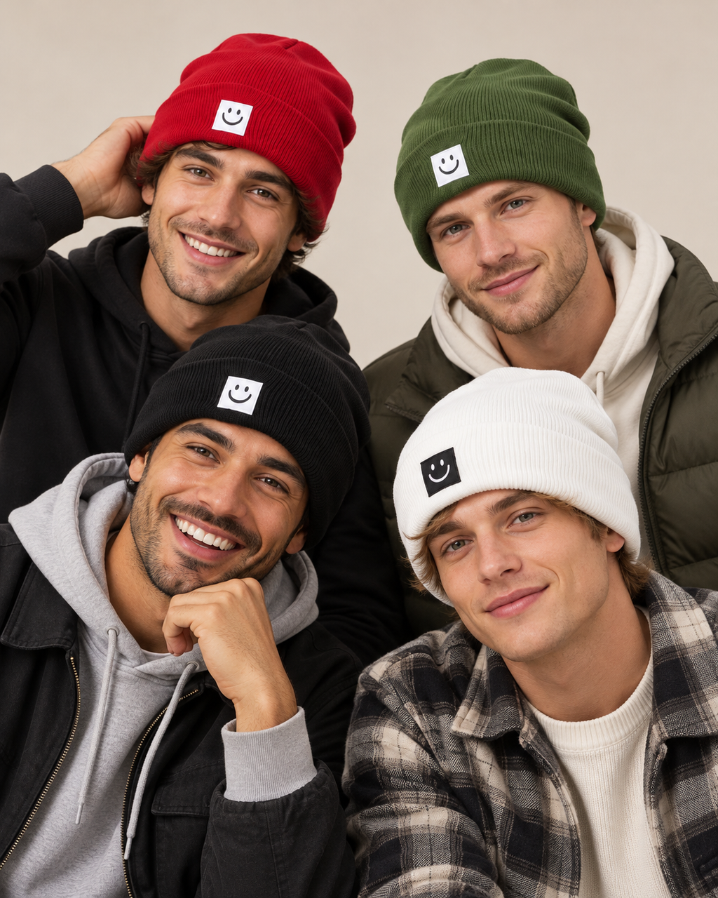 Paquete de 4 gorros