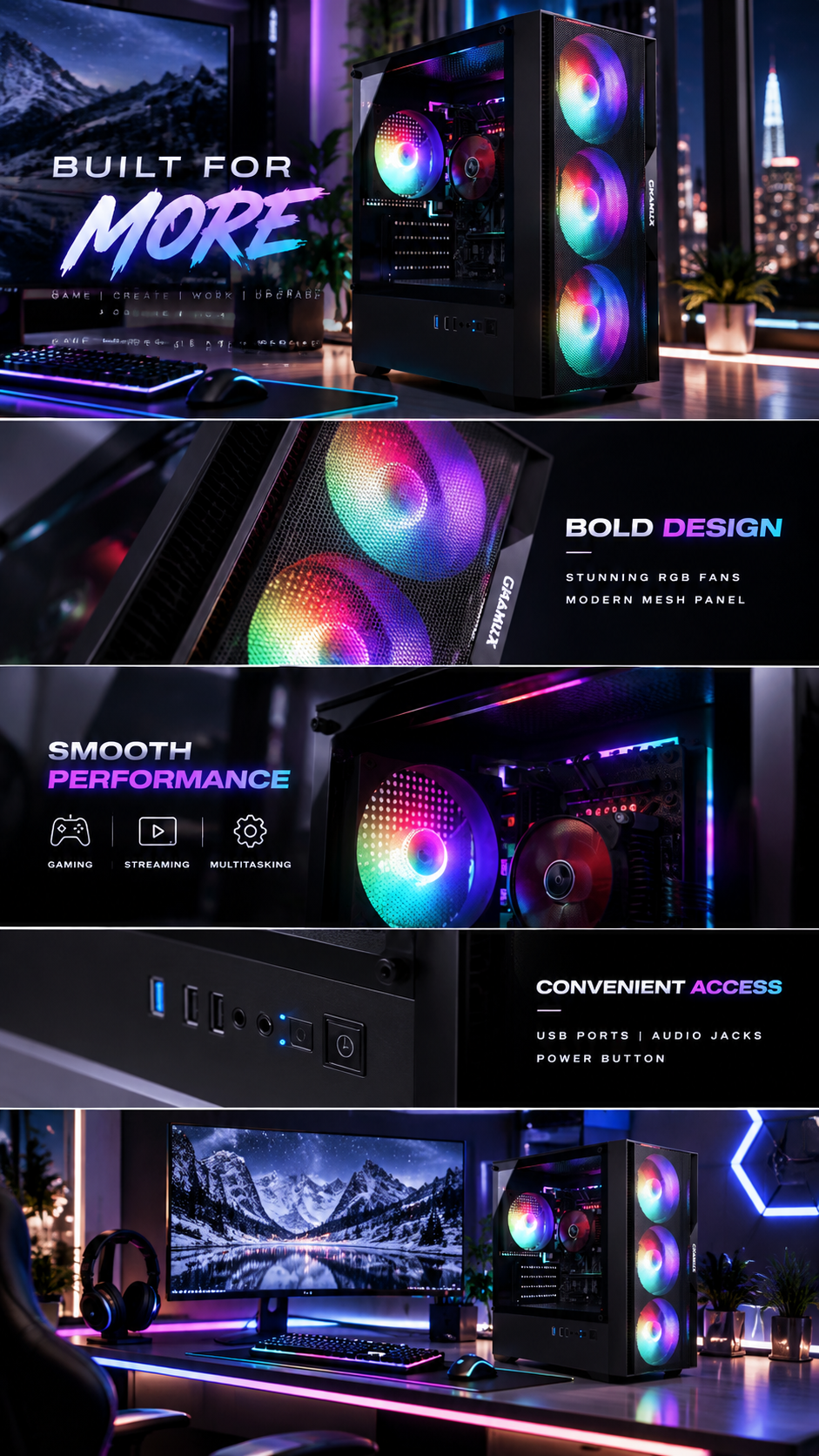 Shadowcore X Gaming PC Case